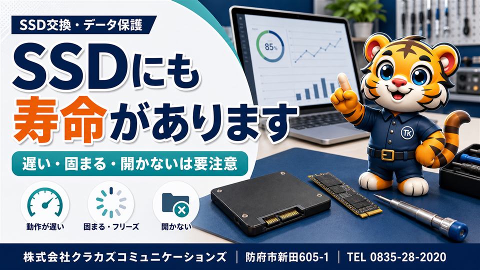SSDにも寿命があります